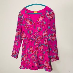 Dee Elle Floral Romper Sz M